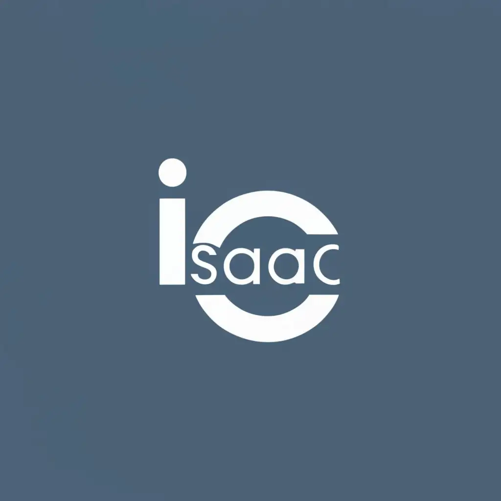 logo, Isaac, with the text "Isaac odhigbo", typography, be used in Technology industry