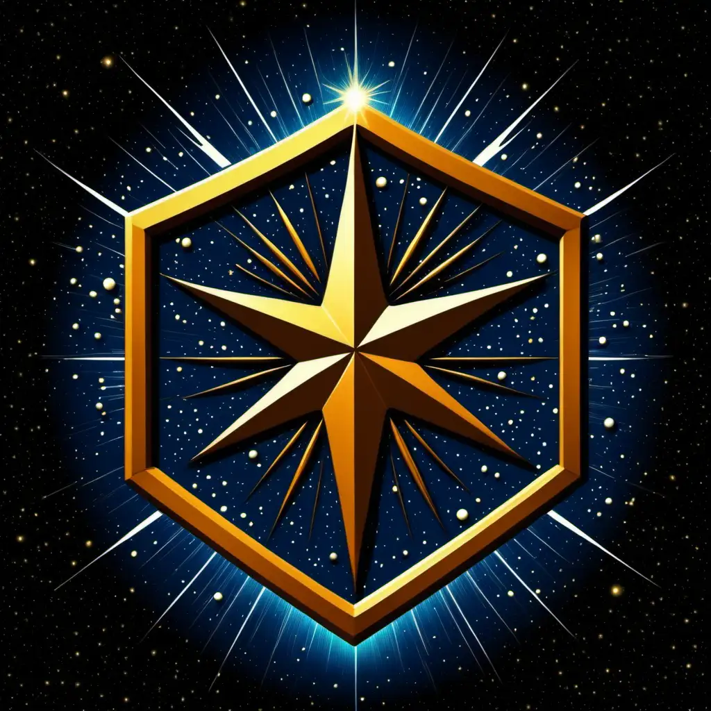 Futuristic Star Corps ScienceFiction Logo Design