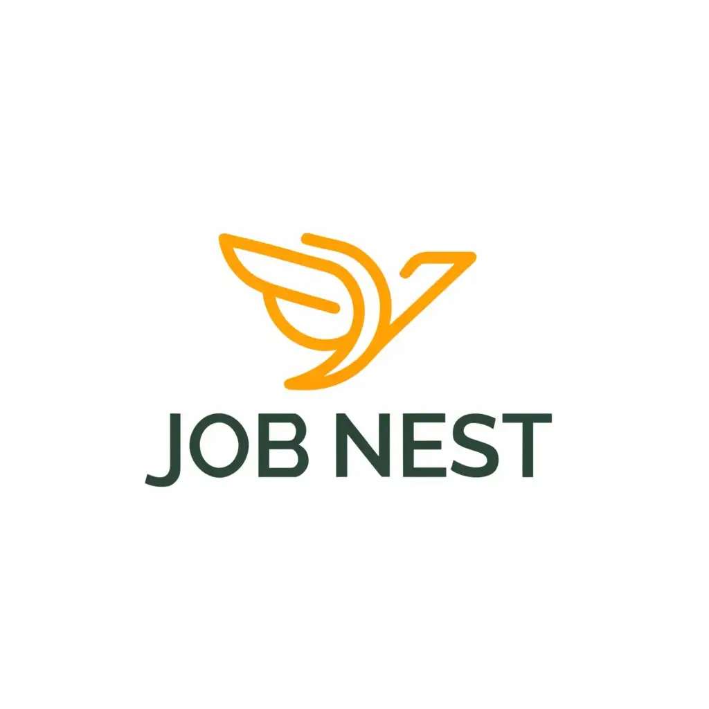 a logo design,with the text "Job Nest", main symbol:Job Nest,complex,be used in Finance industry,clear background