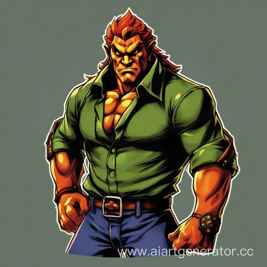 Muscular-Ganondorf-in-Unbuttoned-Shirt-SovietStyle-Ocarina-of-Time