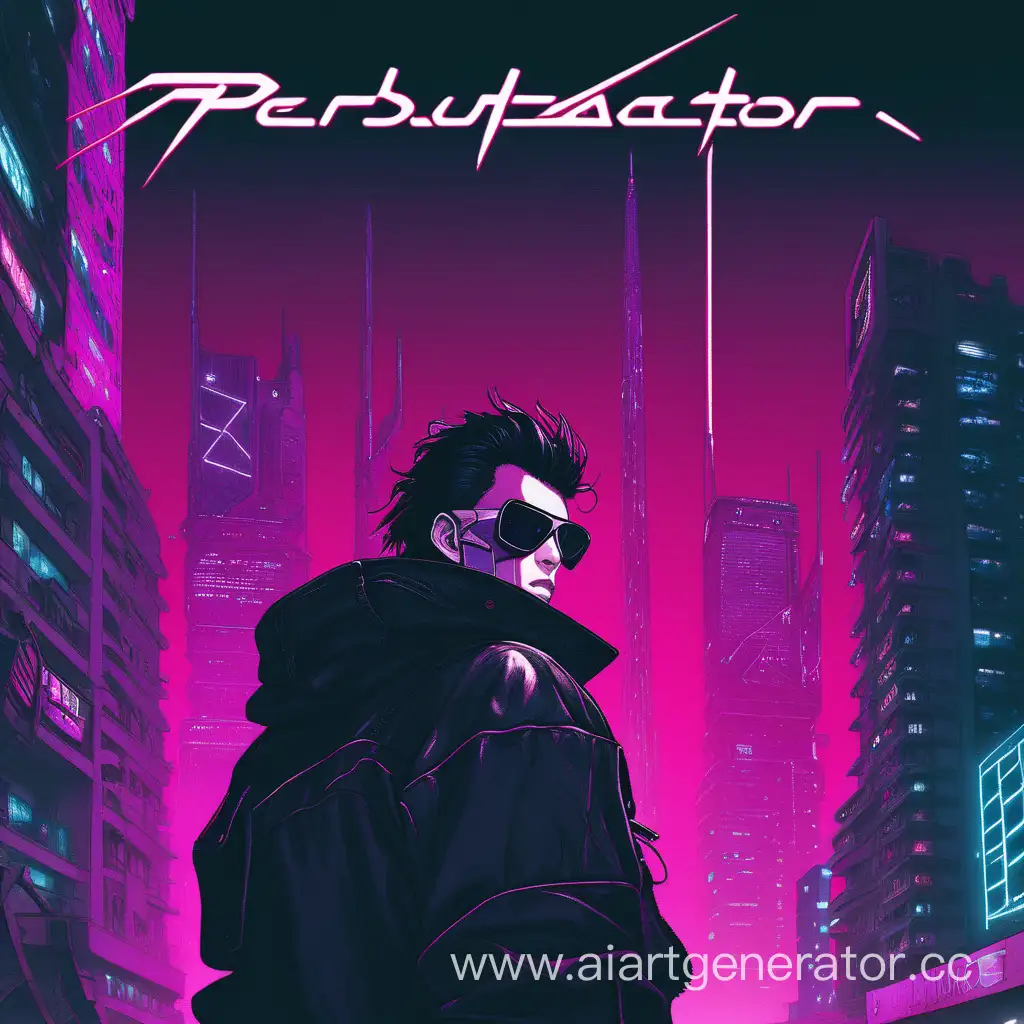 Cyberpunk-Musician-Performing-in-Neon-Cityscape