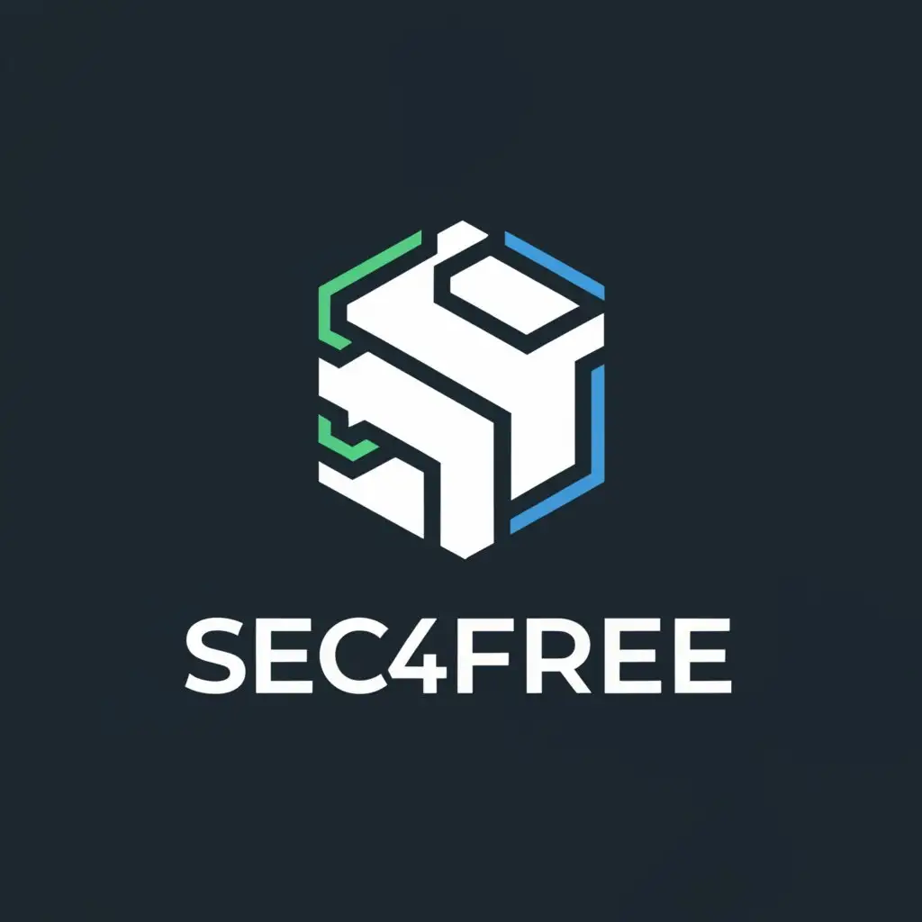a logo design,with the text "sec4free", main symbol:S4F,Moderate,be used in Technology industry,clear background