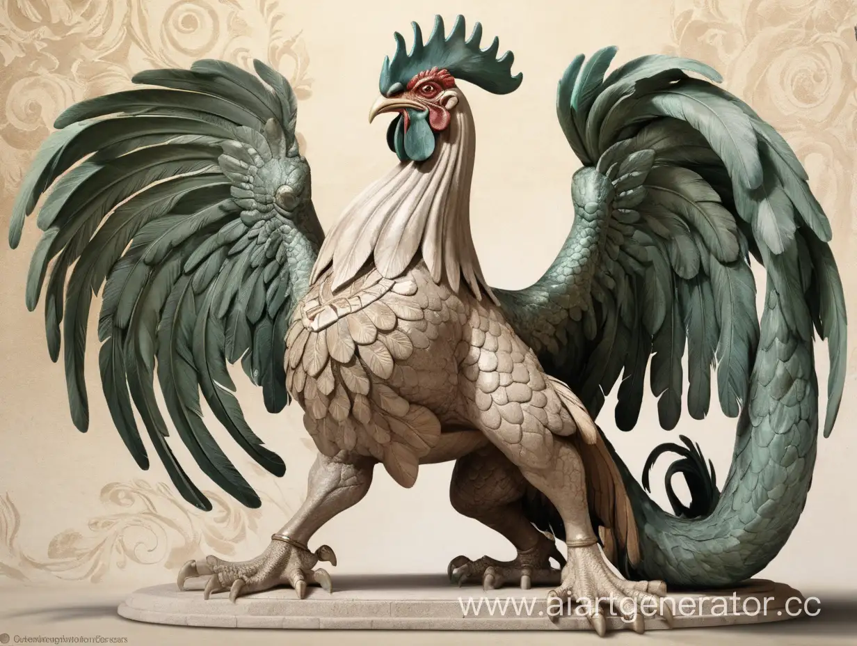 Mythical-Rooster-Basilisk-Petrifies-Chimera-in-Dual-Styles