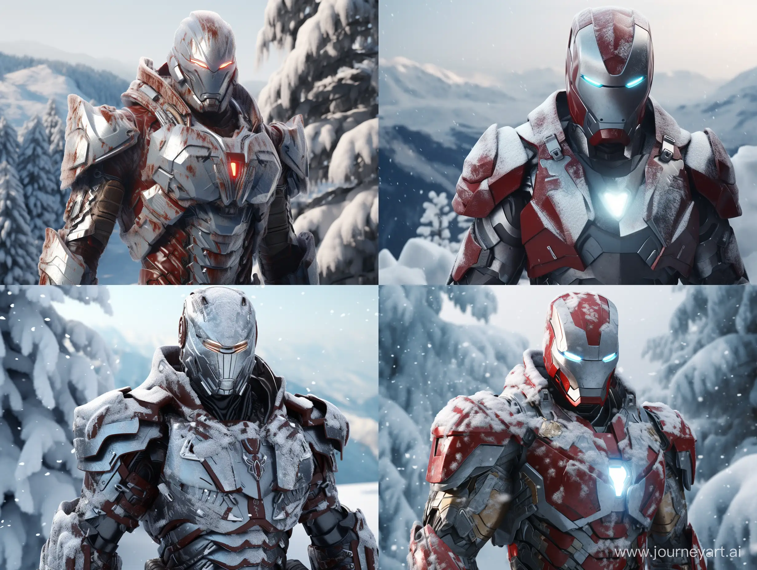 Iron-Man-Winter-Armor-8K-HighResolution-Suit-in-Snowy-Landscape