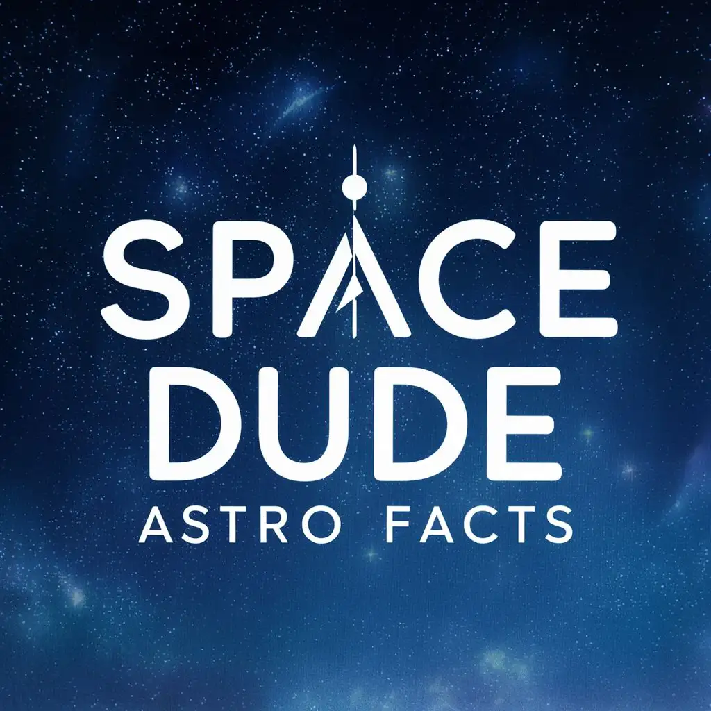 logo, sky lab 1, with the text "Space Dude Astro Facts", typography, be used in Technology industry