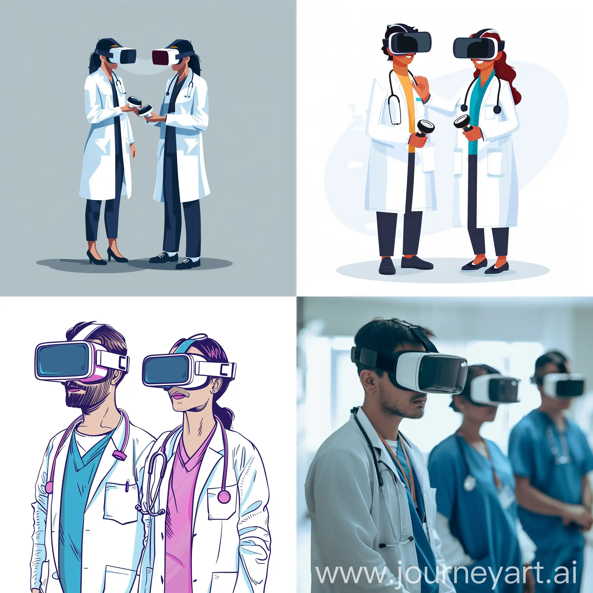 Ärzte mit VR-Brille