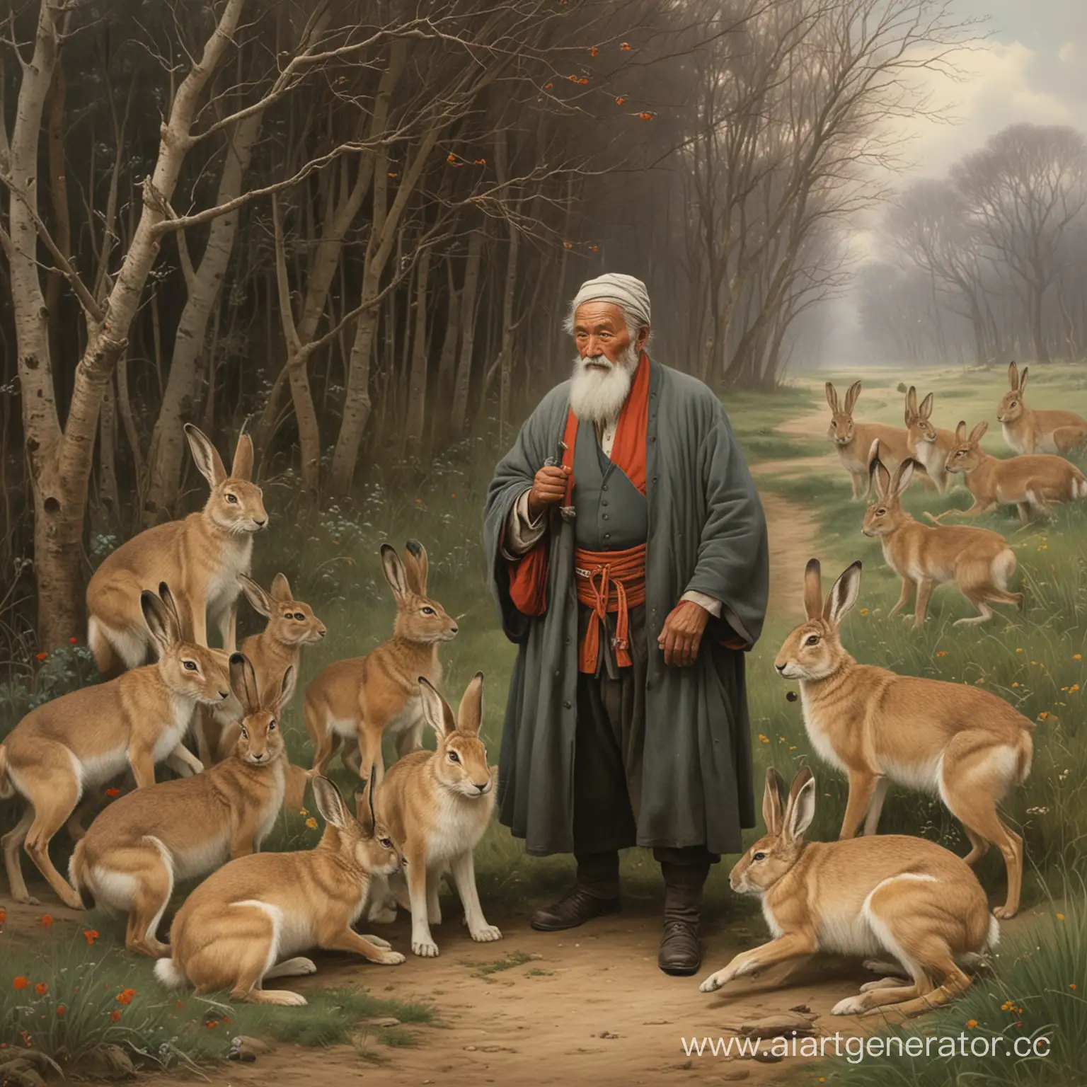 Grandfather-Mazai-and-the-Hares-in-the-Enchanted-Forest