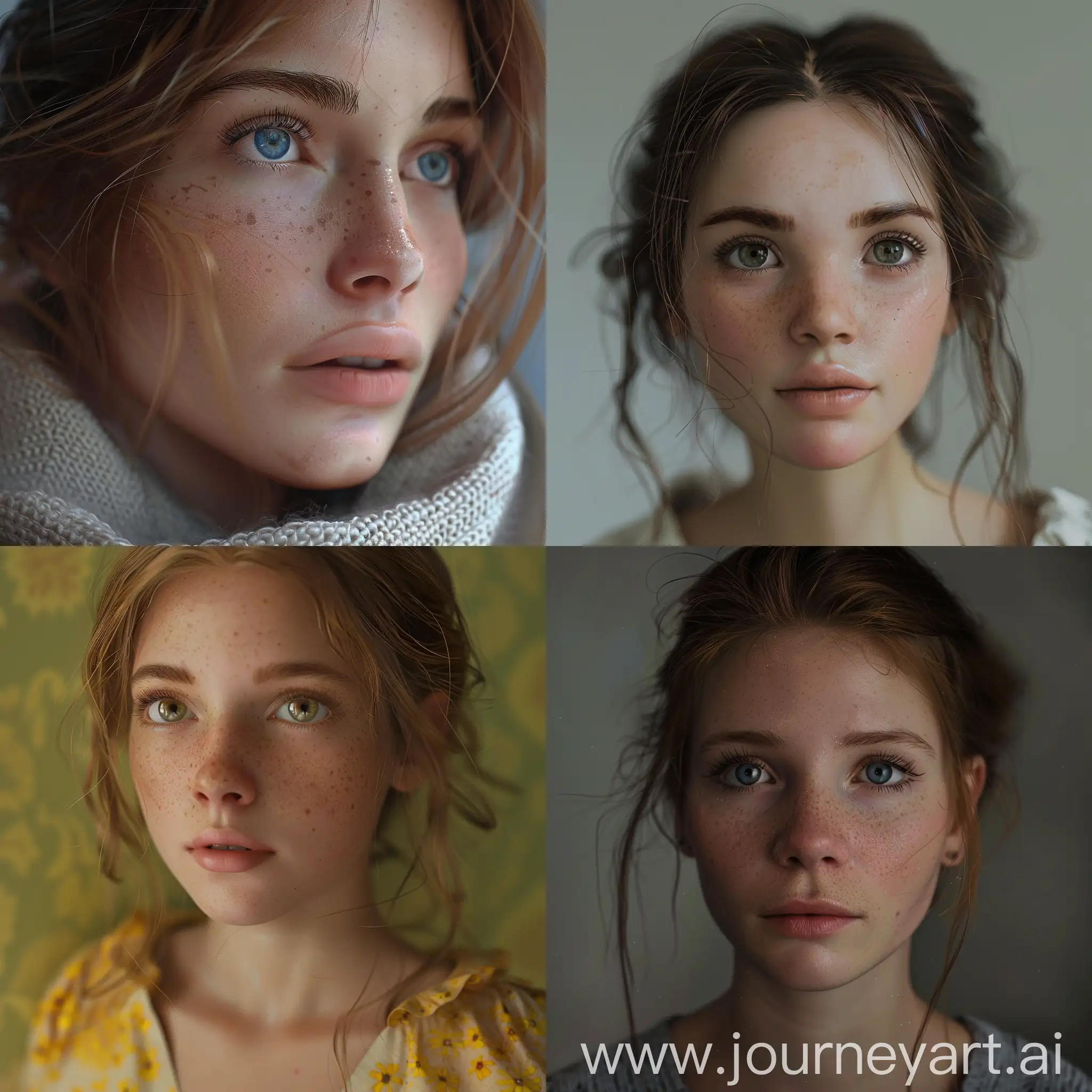 super realistic young woman 