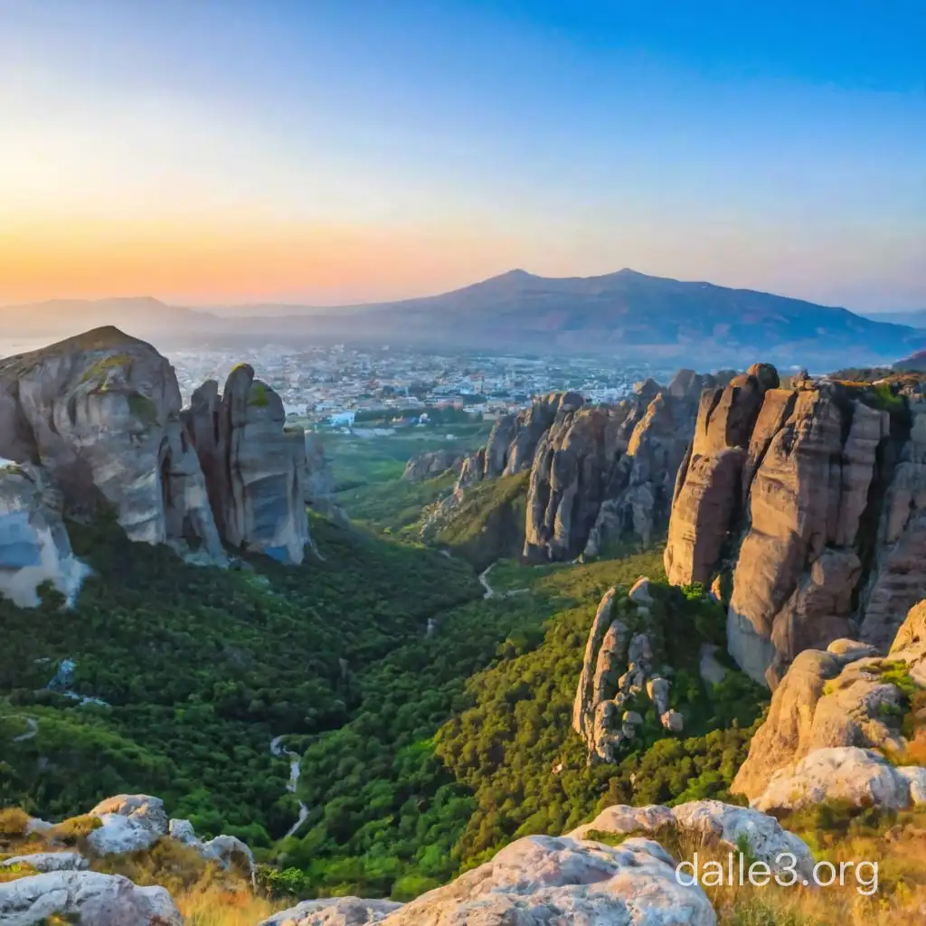 Ancient Greek scenery,Magnificent mountains