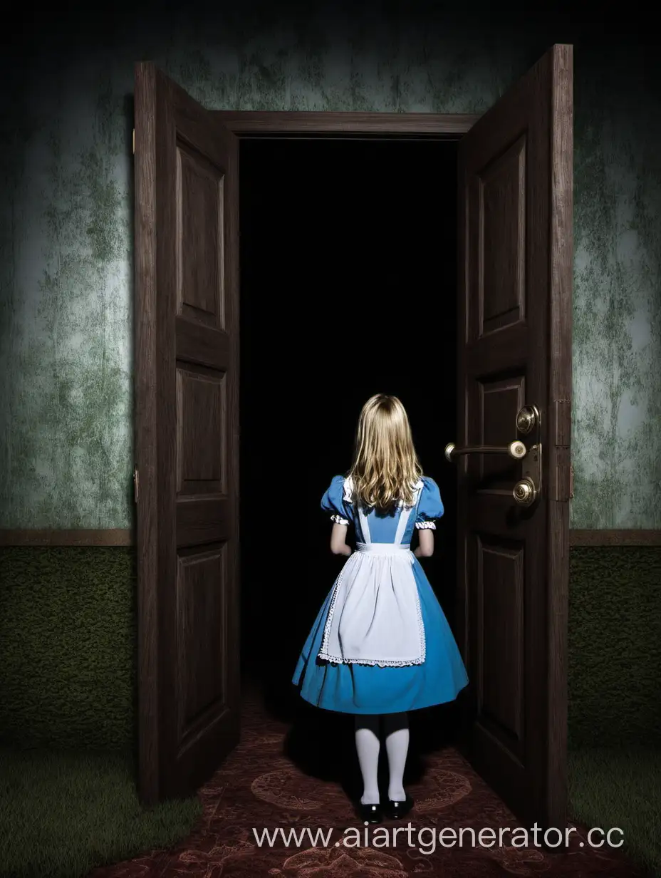 В одном маленьком городке жила девочка по имени Алиса. Она всегда мечтала о приключениях и таинственных мирах, скрытых за дверью в ее спальне.
