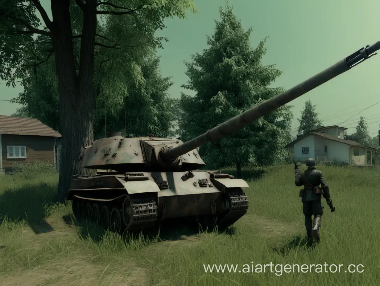 Tank-Commander-in-Action-KV2-Targeting-Tree