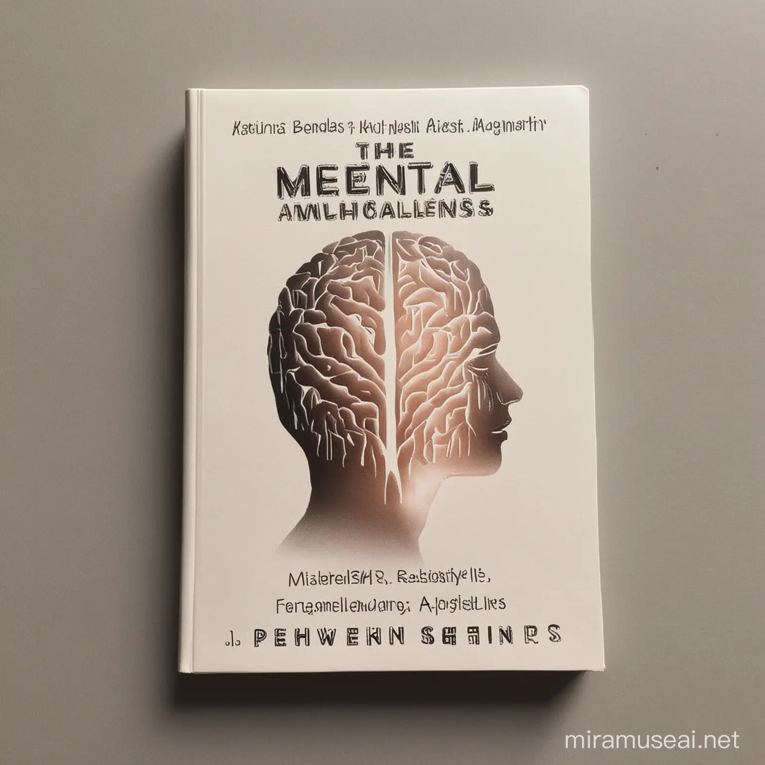 Empowering Mental Health Awareness Illustrated Book Cover in English