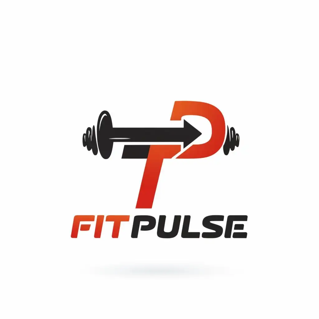 logo, FP, with the text ""FitPulse"", typography, be used in Sports Fitness industry