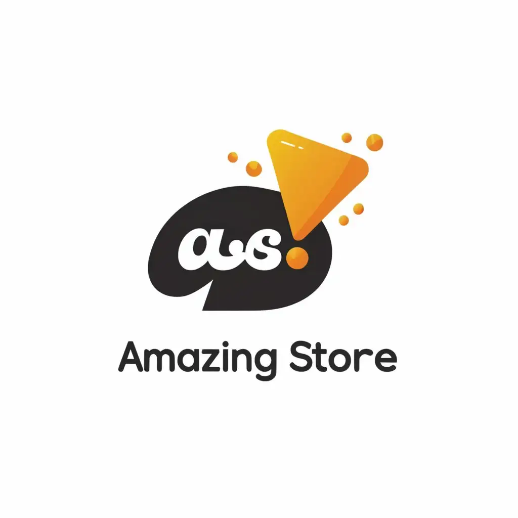 a logo design,with the text "Amazing store", main symbol:AS,Moderate,clear background