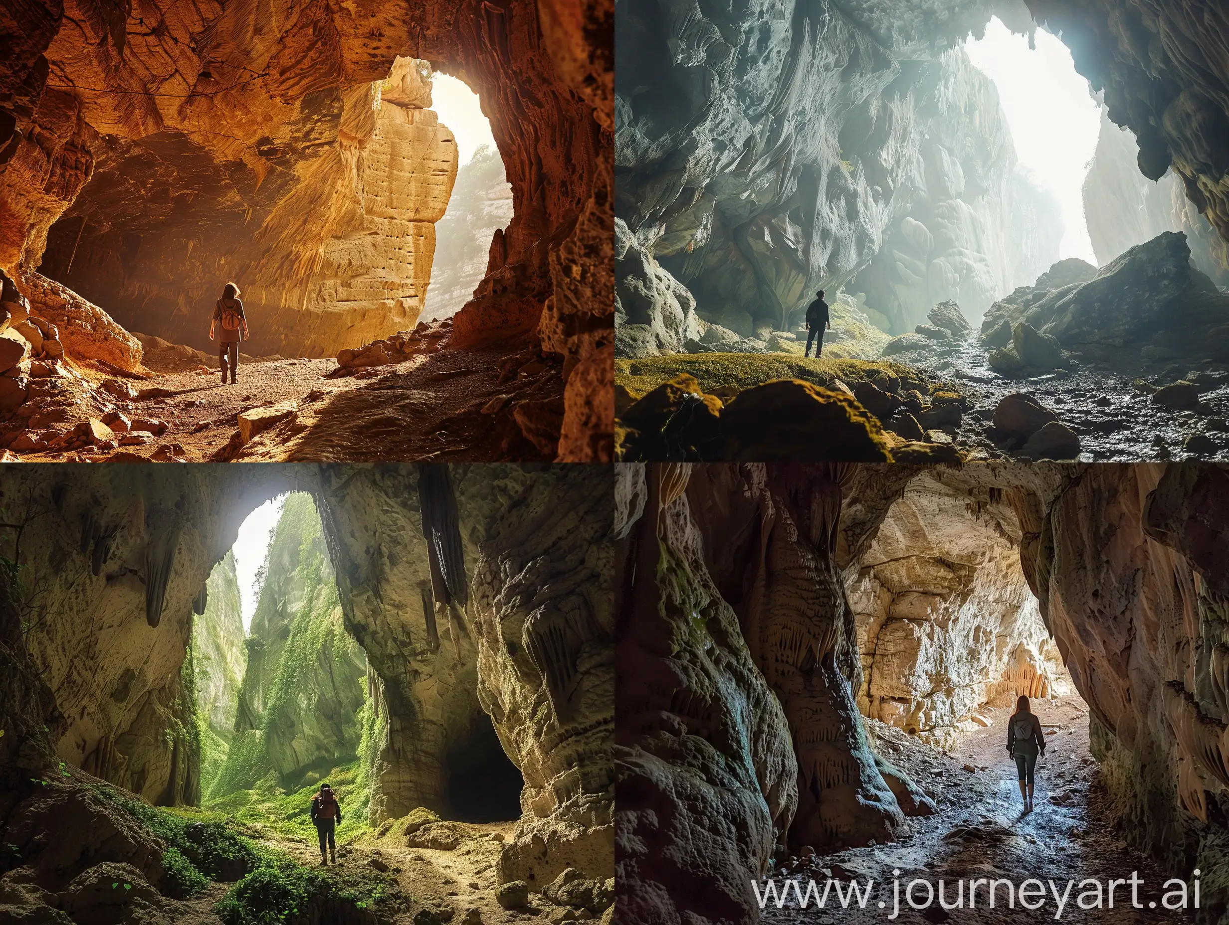 Exploring-a-Mystical-Cave-Landscape-at-Dawn