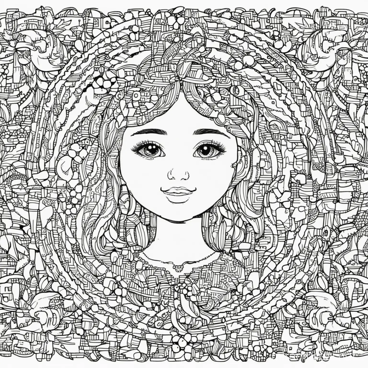 coloring book for kids, simple, adult colouring book, no detail, outline no colour, cartoon, ukraine, fill frame, edge to edge, clipart white background --ar 3:2 --style raw