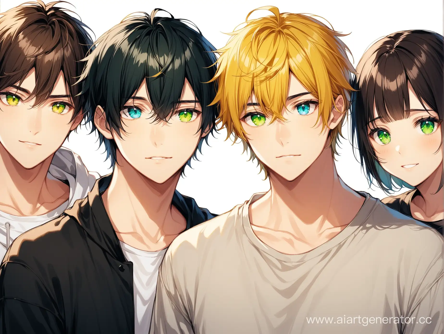 Portrait-of-Diverse-Young-Group-with-Distinctive-Eye-and-Hair-Colors