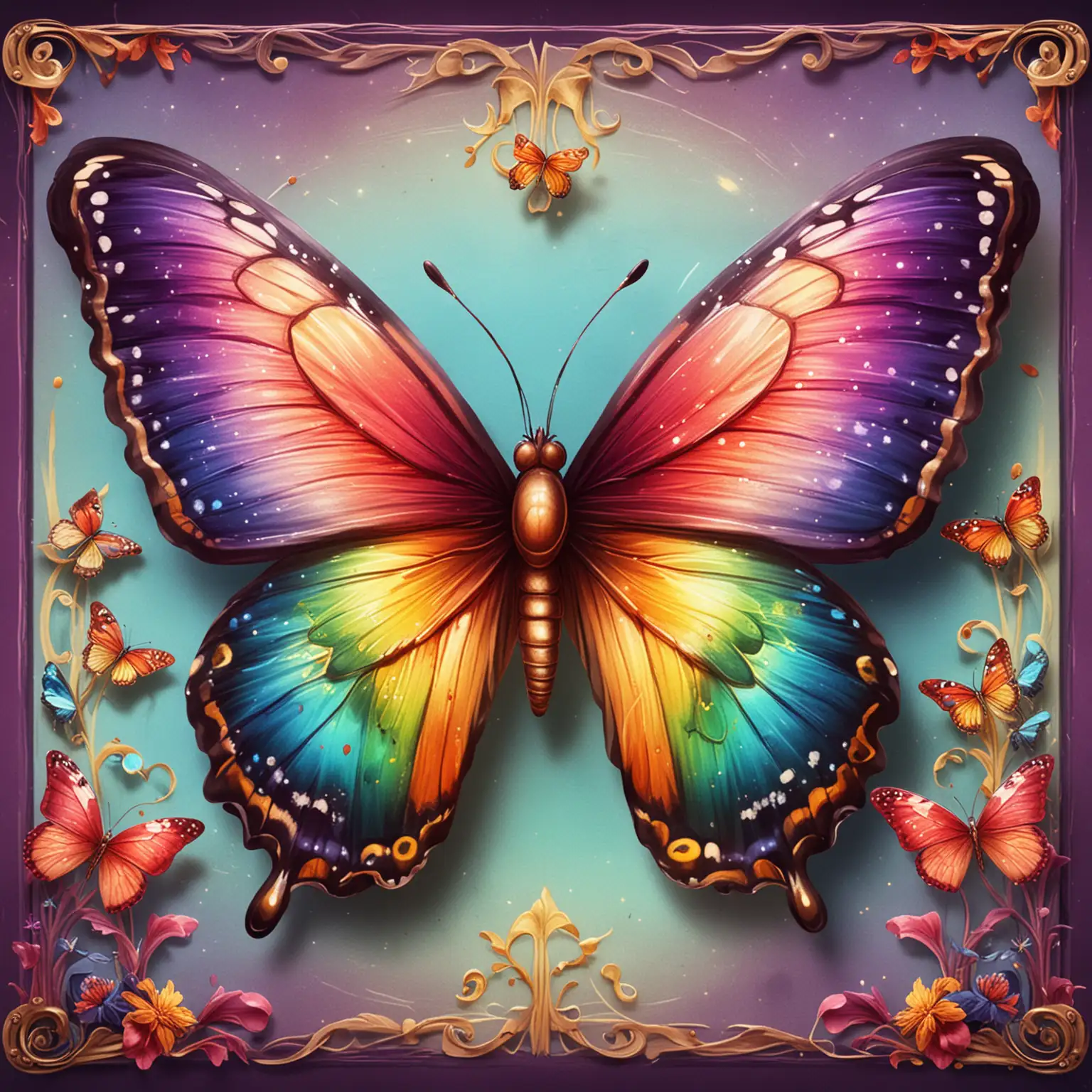 SLOT 游戏的鲜艳的
蝴蝶符号
