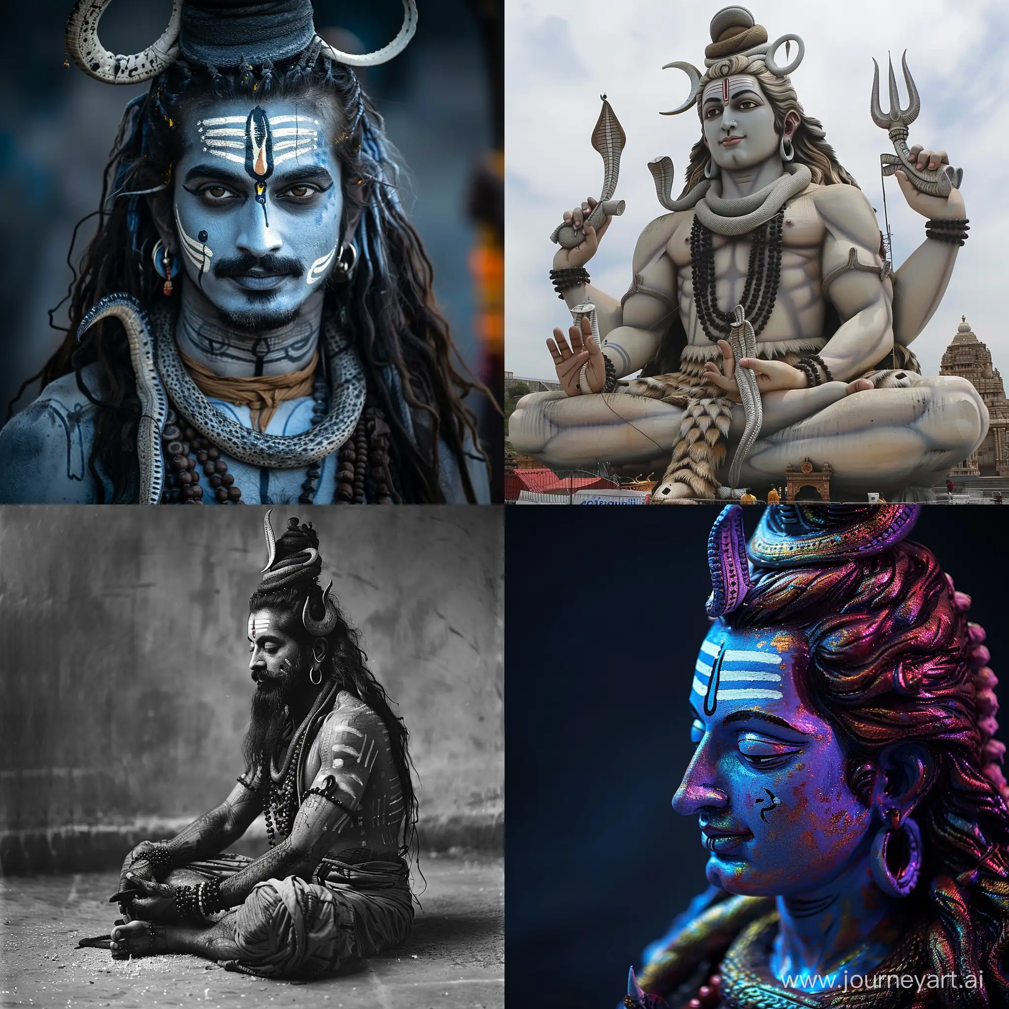Hindu-God-Shiva-Statue-in-Majestic-Pose