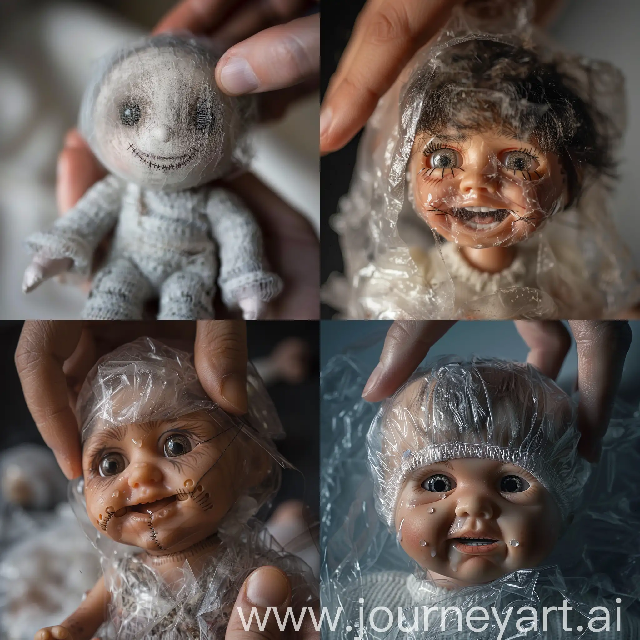 Fearful-Doll-with-Stitched-Smile-and-Protective-Hand