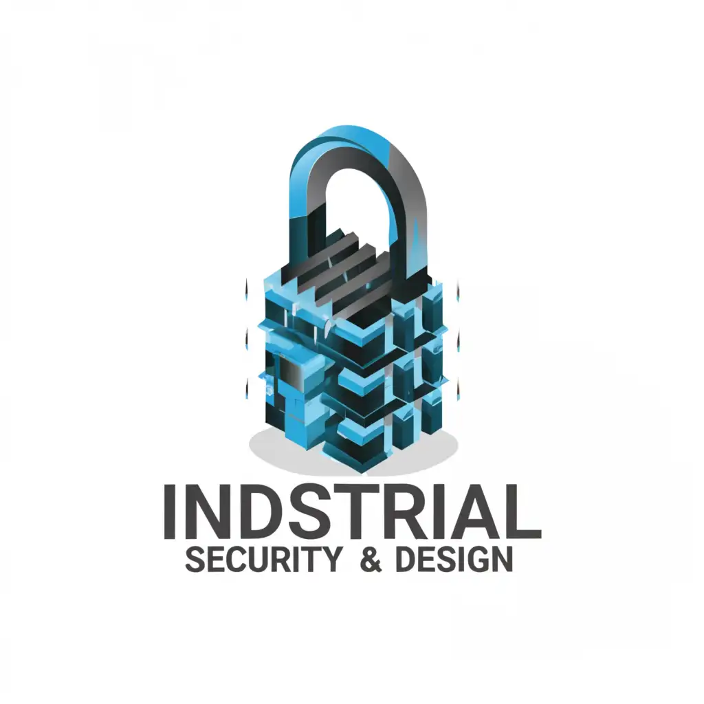 LOGO-Design-for-Industrial-Security-Plans-Design-Bold-Blue-Black-and-Grey-with-Clear-Background