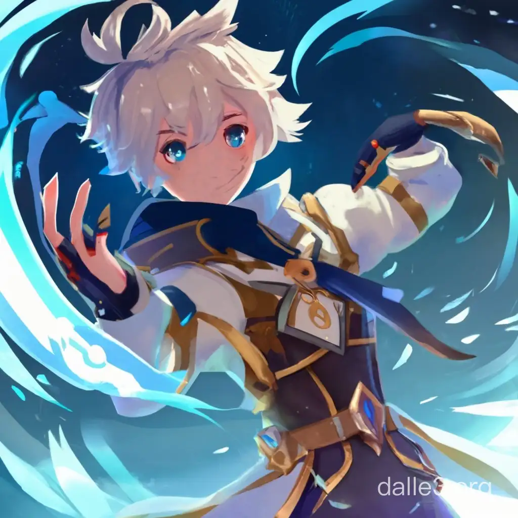 Wriothesley Character Art in Genshin Impact Style | Dalle3 AI
