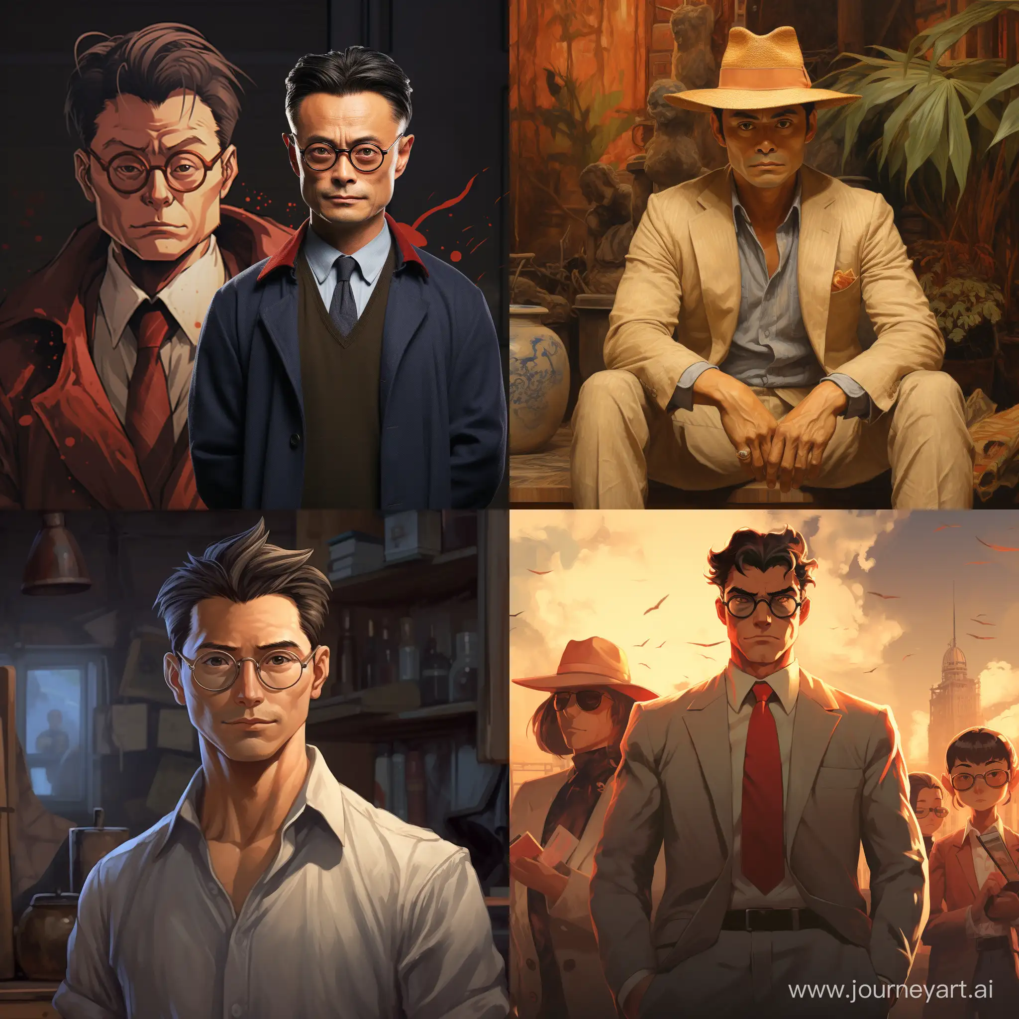 Detective-Togu-Mori-and-Ran-Conan-Realistic-11-Portrait