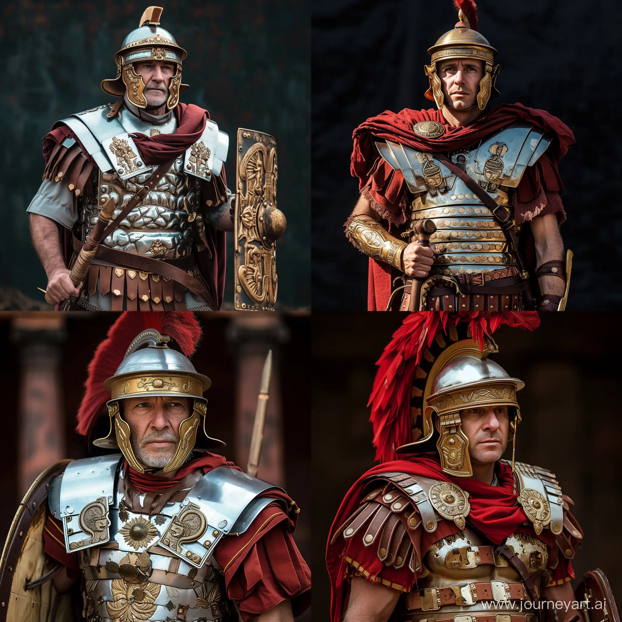 roman legionary with full gear