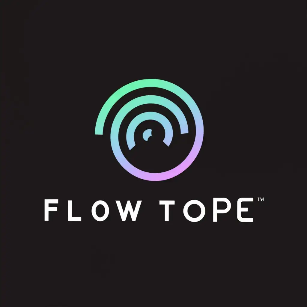 a logo design,with the text "Flowtope", main symbol:Cloud,Moderate,be used in Technology industry,clear background
