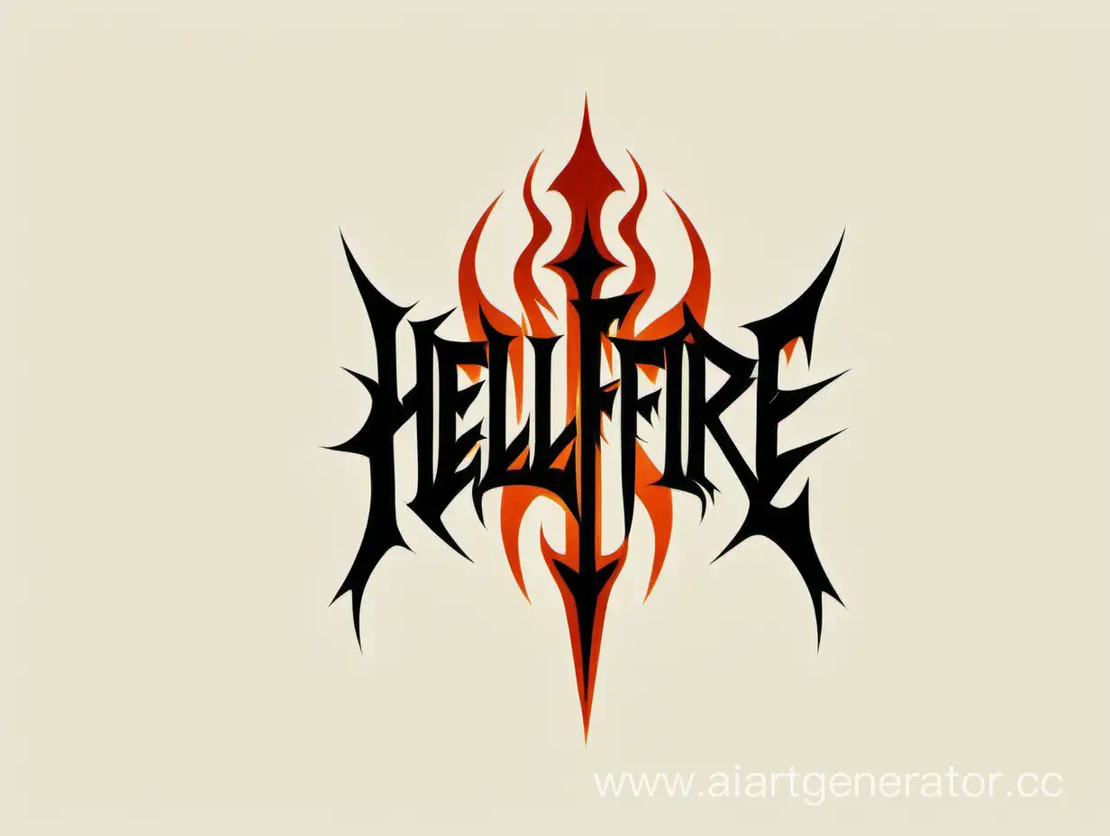 Hellfire Death logo minimalism