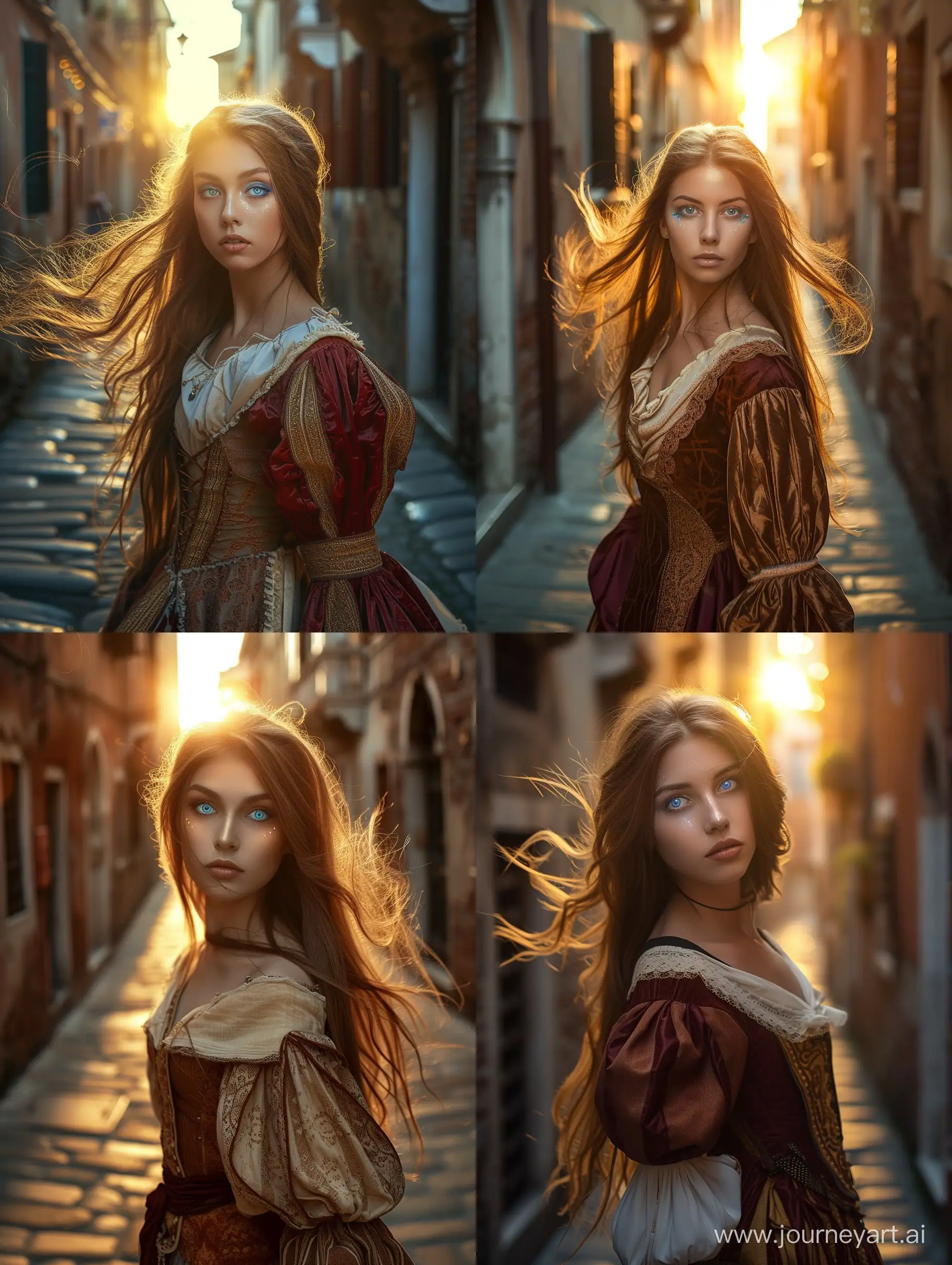 Renaissanceinspired-Sunset-Portrait-with-AvantGarde-Touch