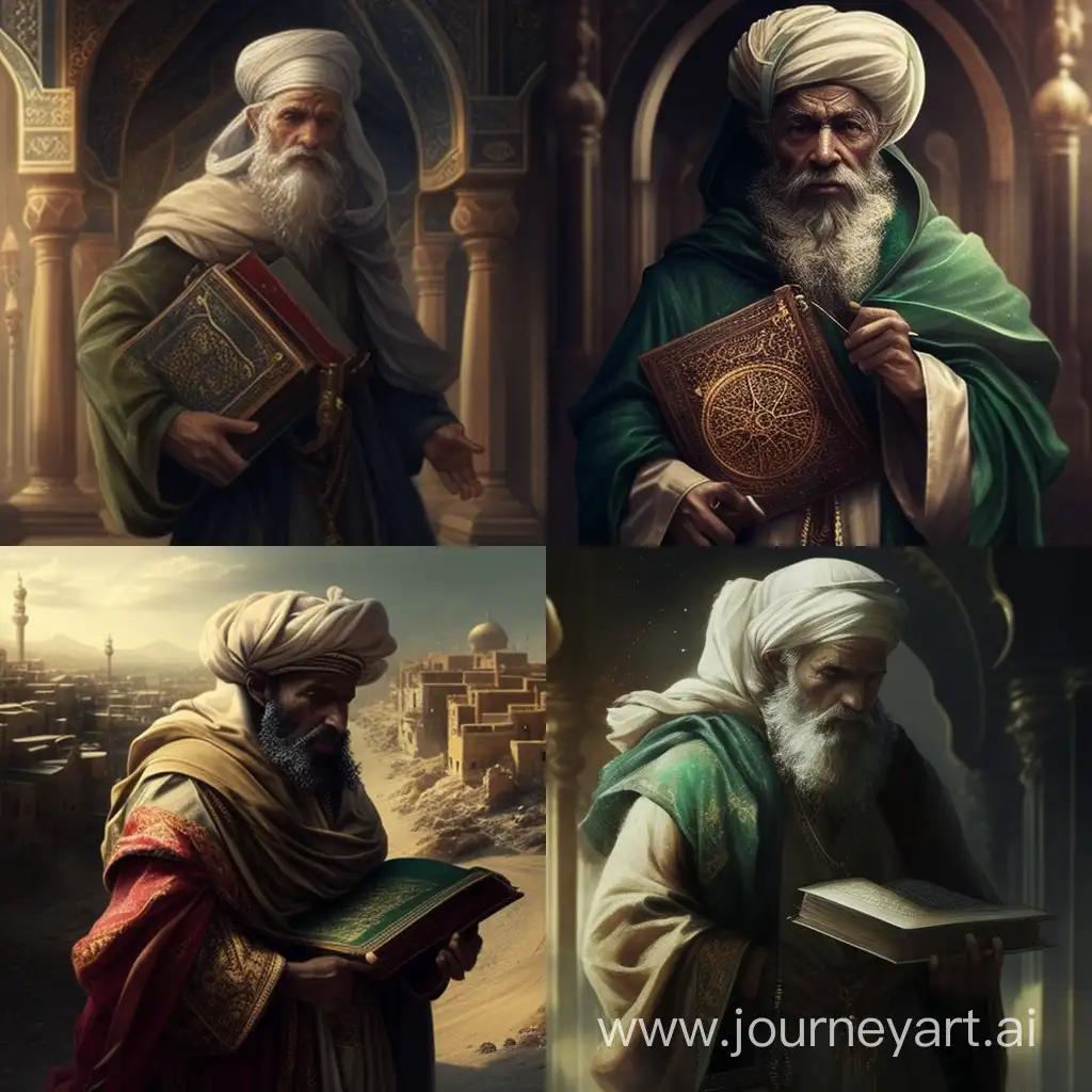 Prophet-Hazrat-Mohammed-Holding-Holy-Quran-Sharif