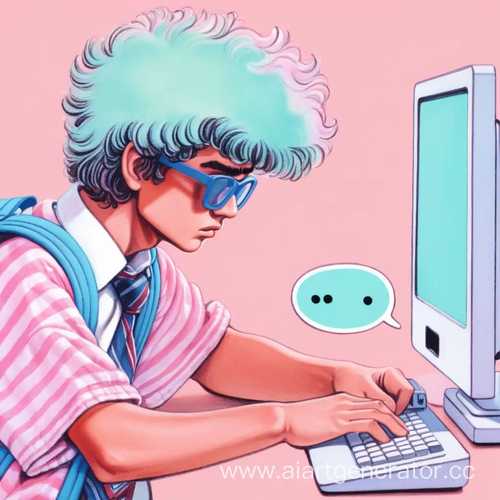 Schoolboy-Confronts-Online-Scammer-in-80sInspired-Pastel-Scene