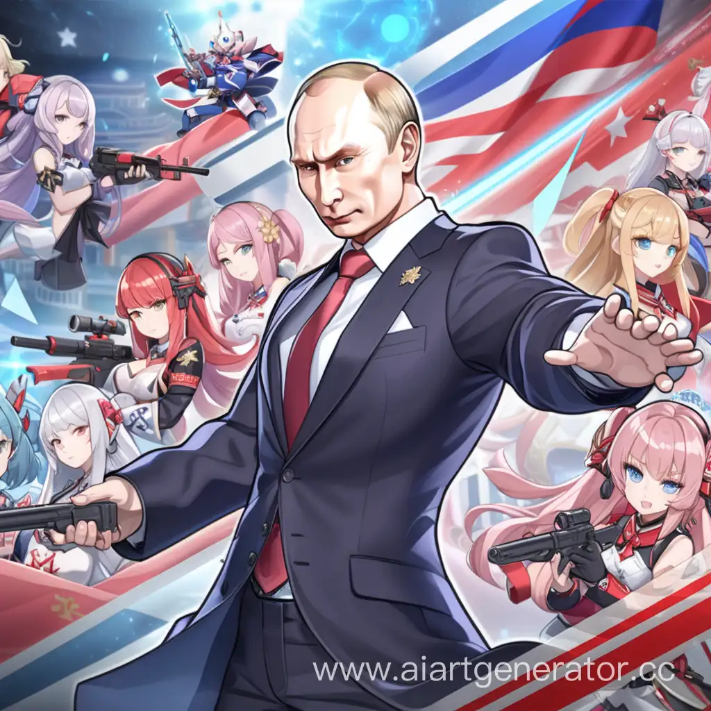 Путин в honkai impact