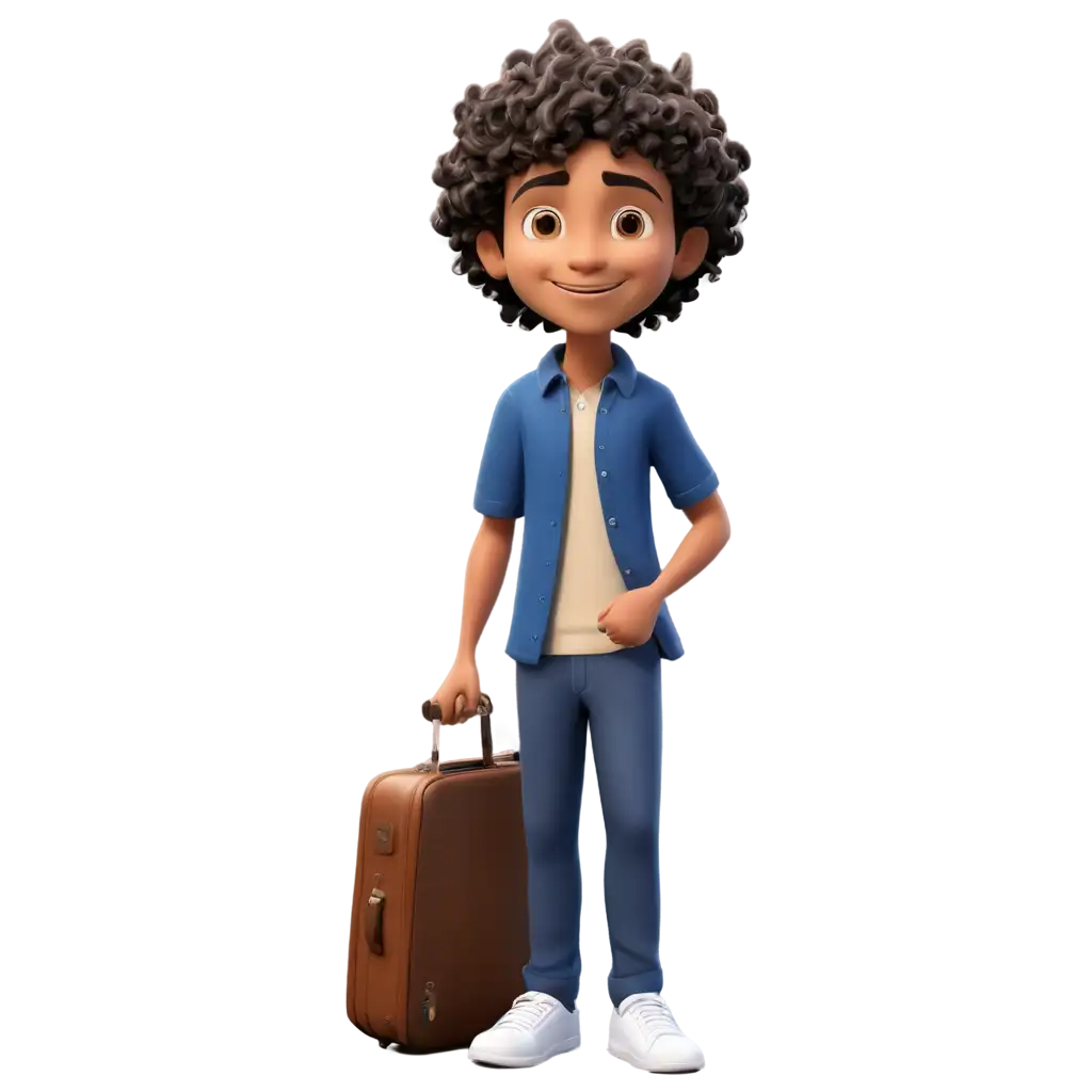 Create a 3 d Indian looking boy curly hair who is a Social & Interpersonal learner