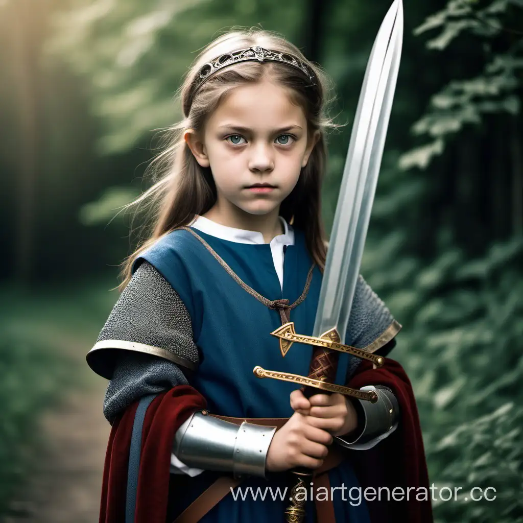 Tomboy-Girl-with-Sword-Young-Medieval-Warrior-Portrait