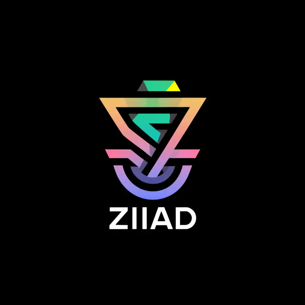 a logo design,with the text "ZIAD", main symbol:shaker,complex,be used in Sports Fitness industry,clear background