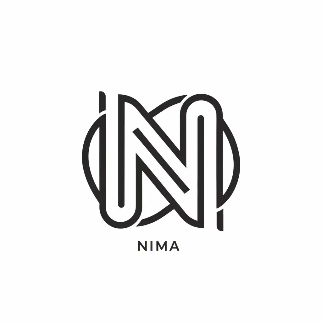 a logo design,with the text "Nima", main symbol:Nima,Minimalistic,be used in Home Family industry,clear background