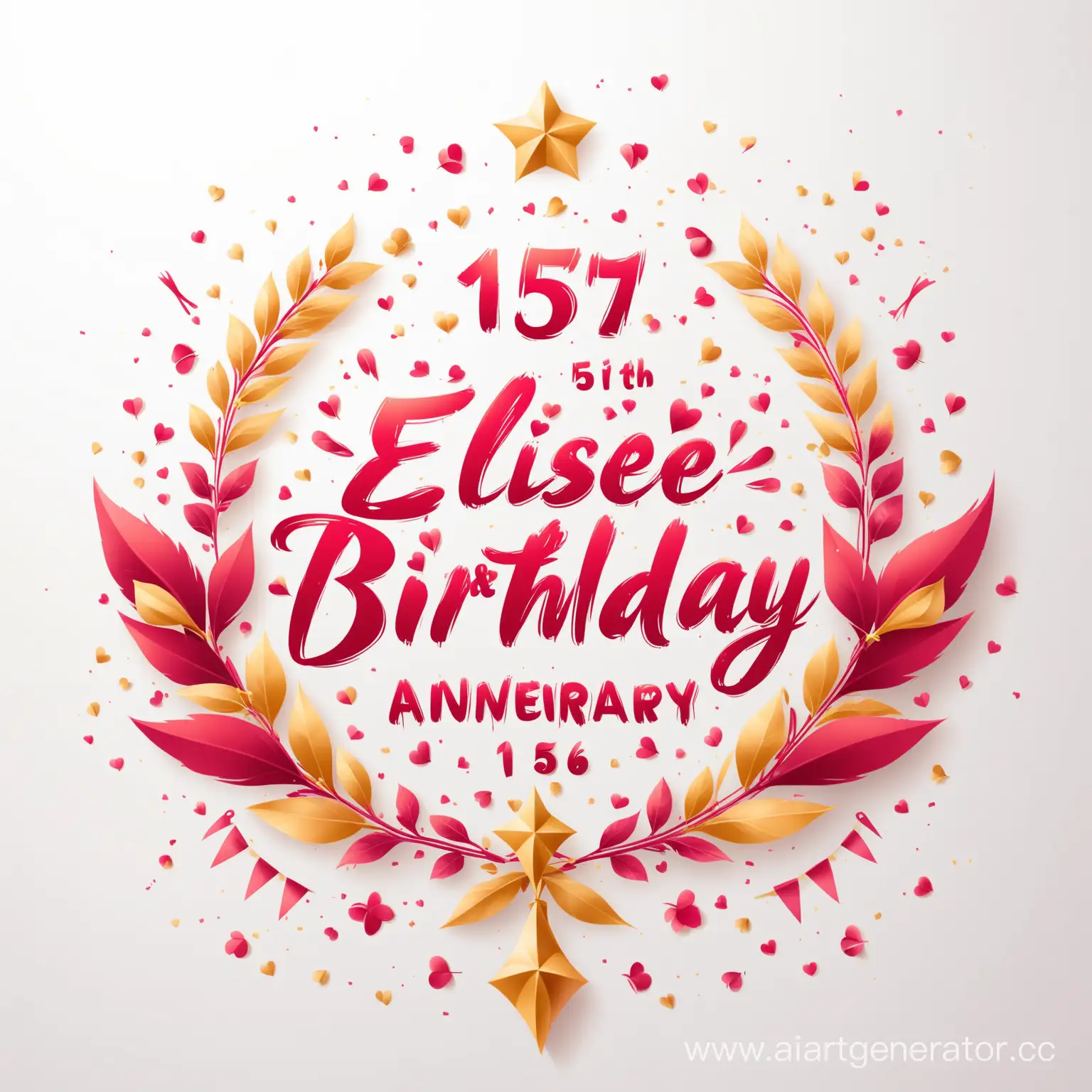 Elises-15th-Birthday-Celebration-Beautiful-Inscription-on-White-Background