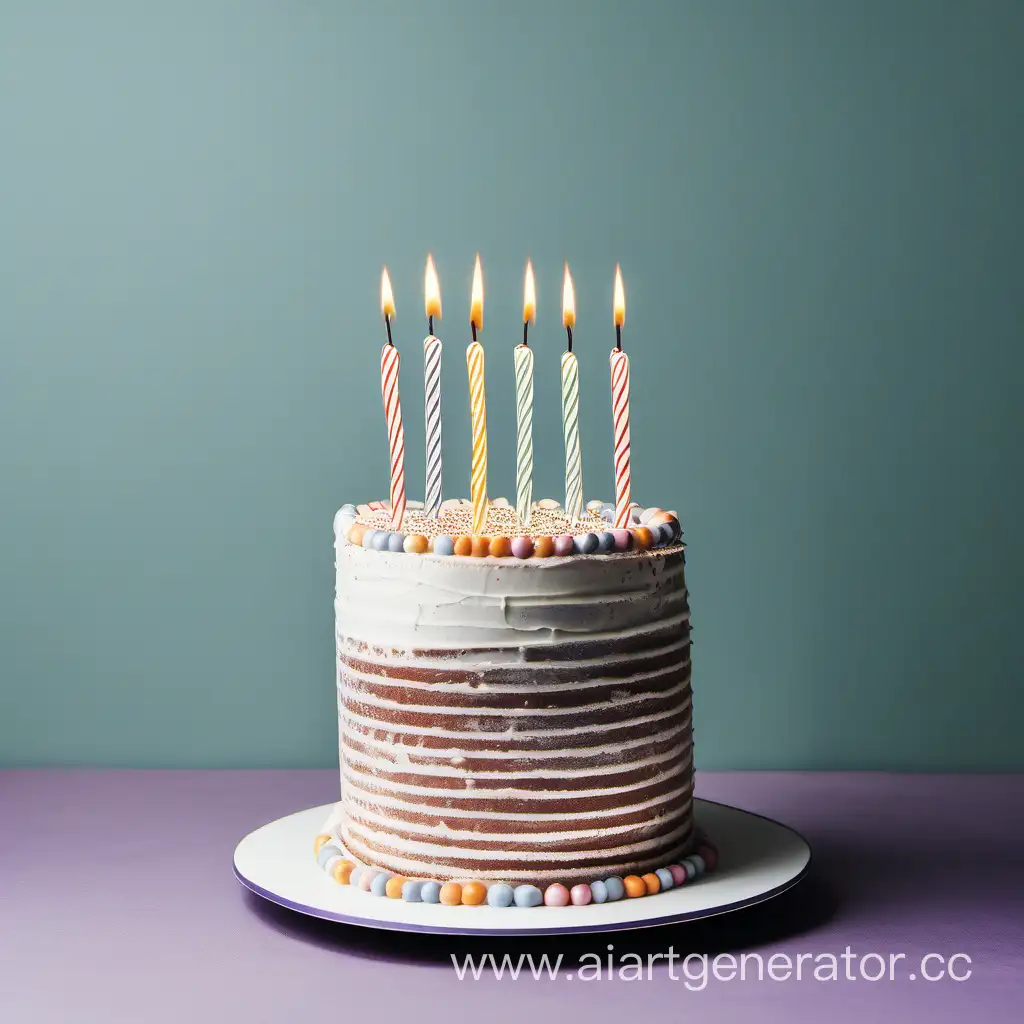Colorful-Birthday-Cake-with-Five-Rows-and-a-Happy-Birthday-Inscription