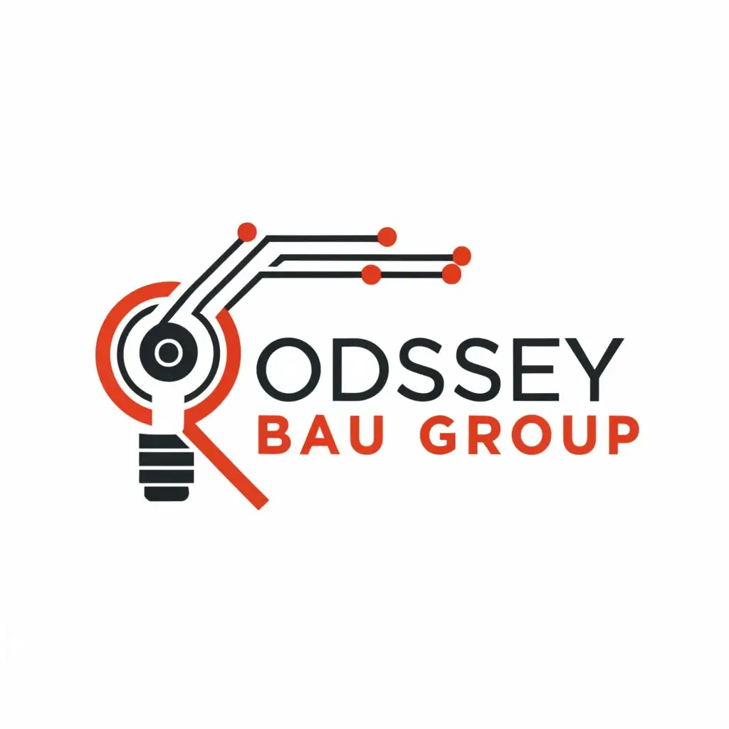 logo, Create a logo for the electrical company Odyssey bau group.
Industrial and domestic installation., with the text "Odyssey Bau Group", typography