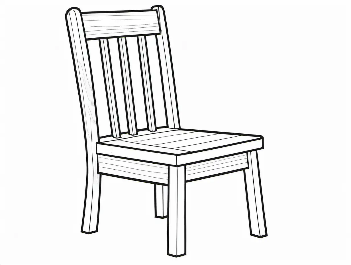 Simplicity-in-Coloring-Wooden-Chair-Coloring-Page-for-Kids
