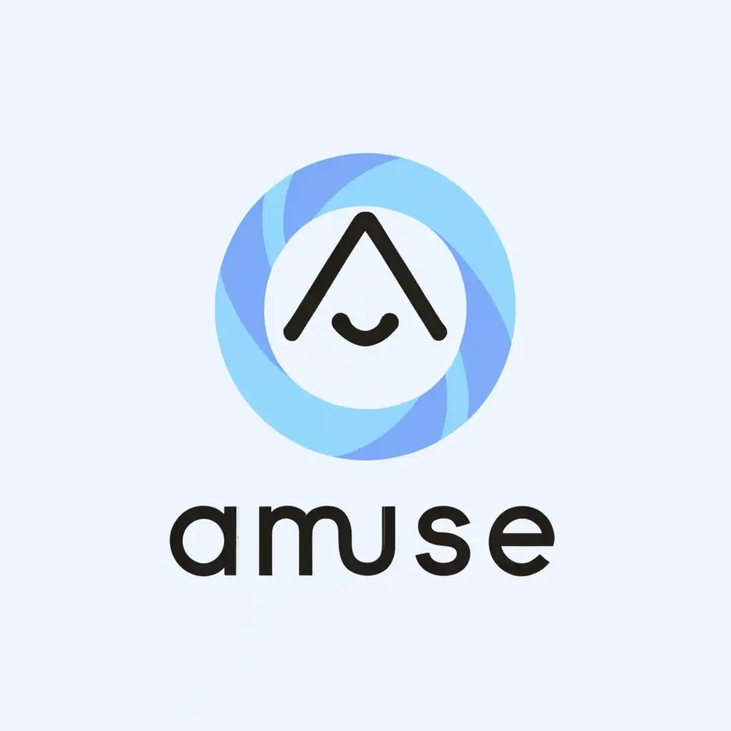 a logo design,with the text "Amuse", main symbol:anything,Moderate,be used in Retail industry,clear background