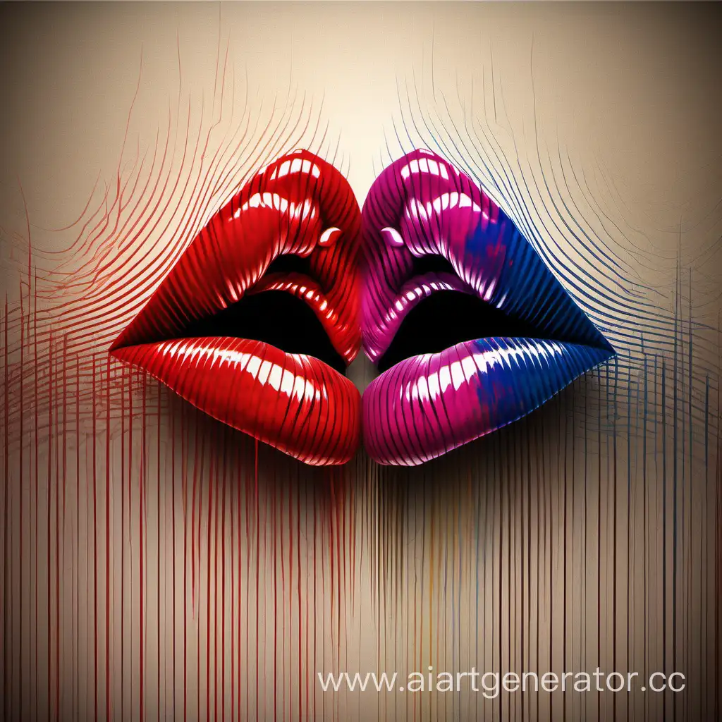 Passionate-Sound-Waves-Abstract-Lips-Art