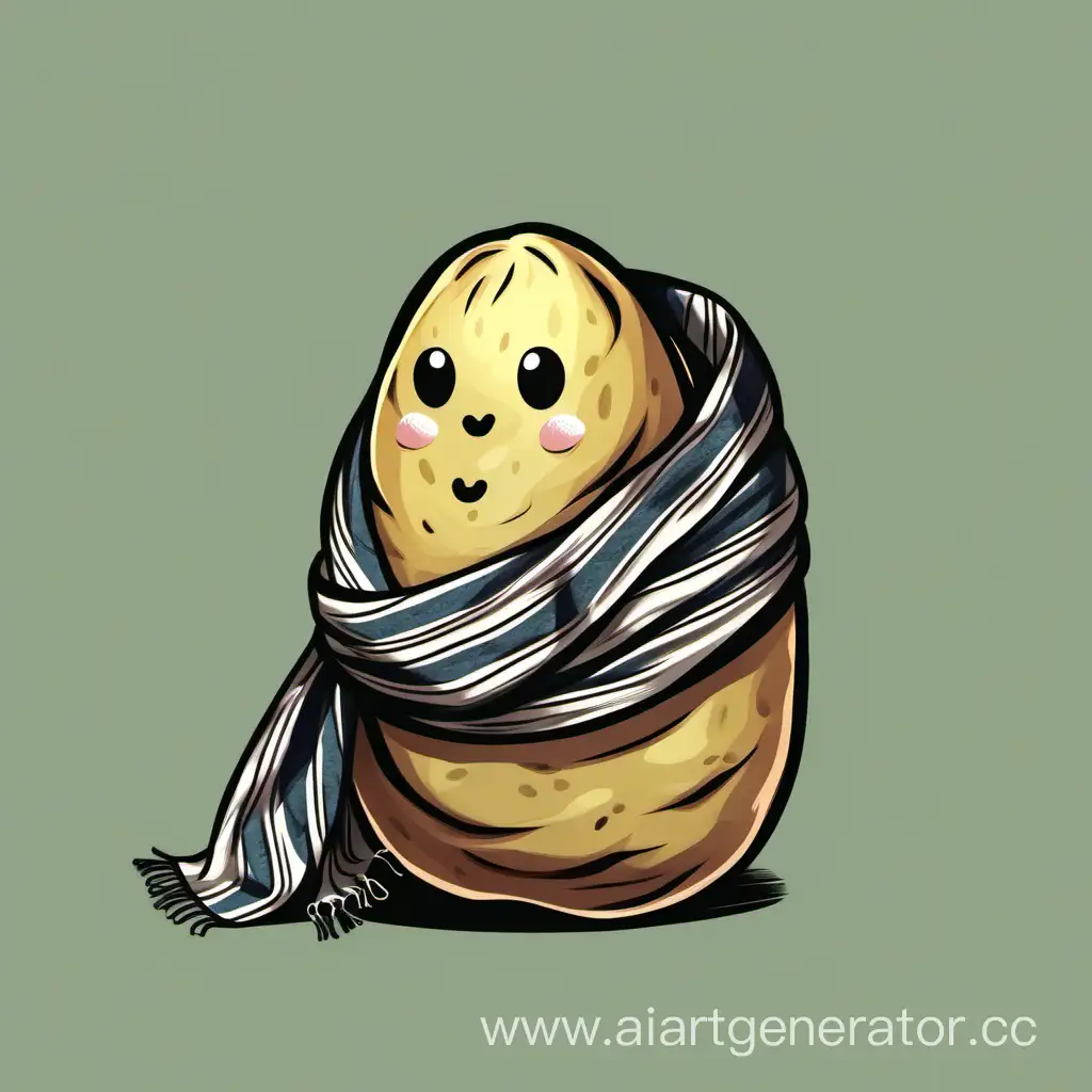 Картошка в шарфе