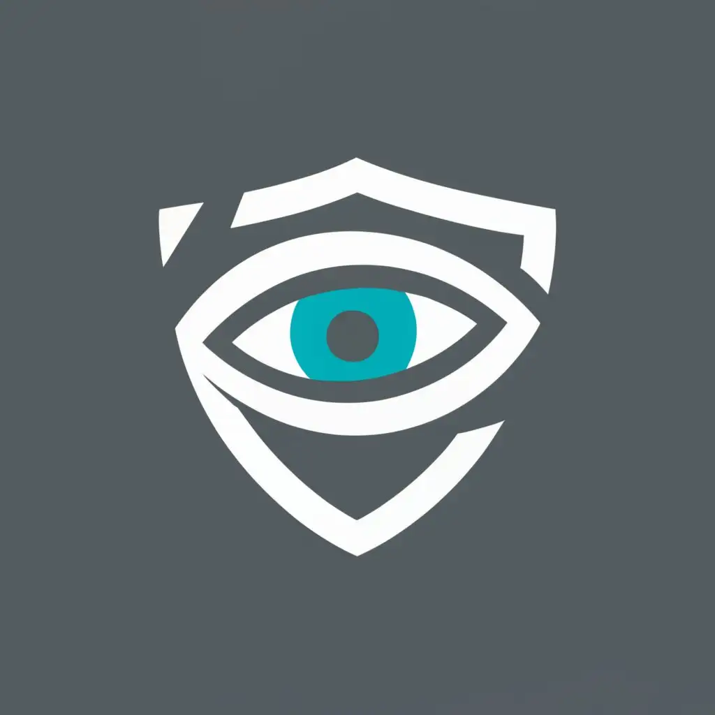 logo, protection, shield, eye, with the text "Itnetic Guard", typography, be used in Internet industry