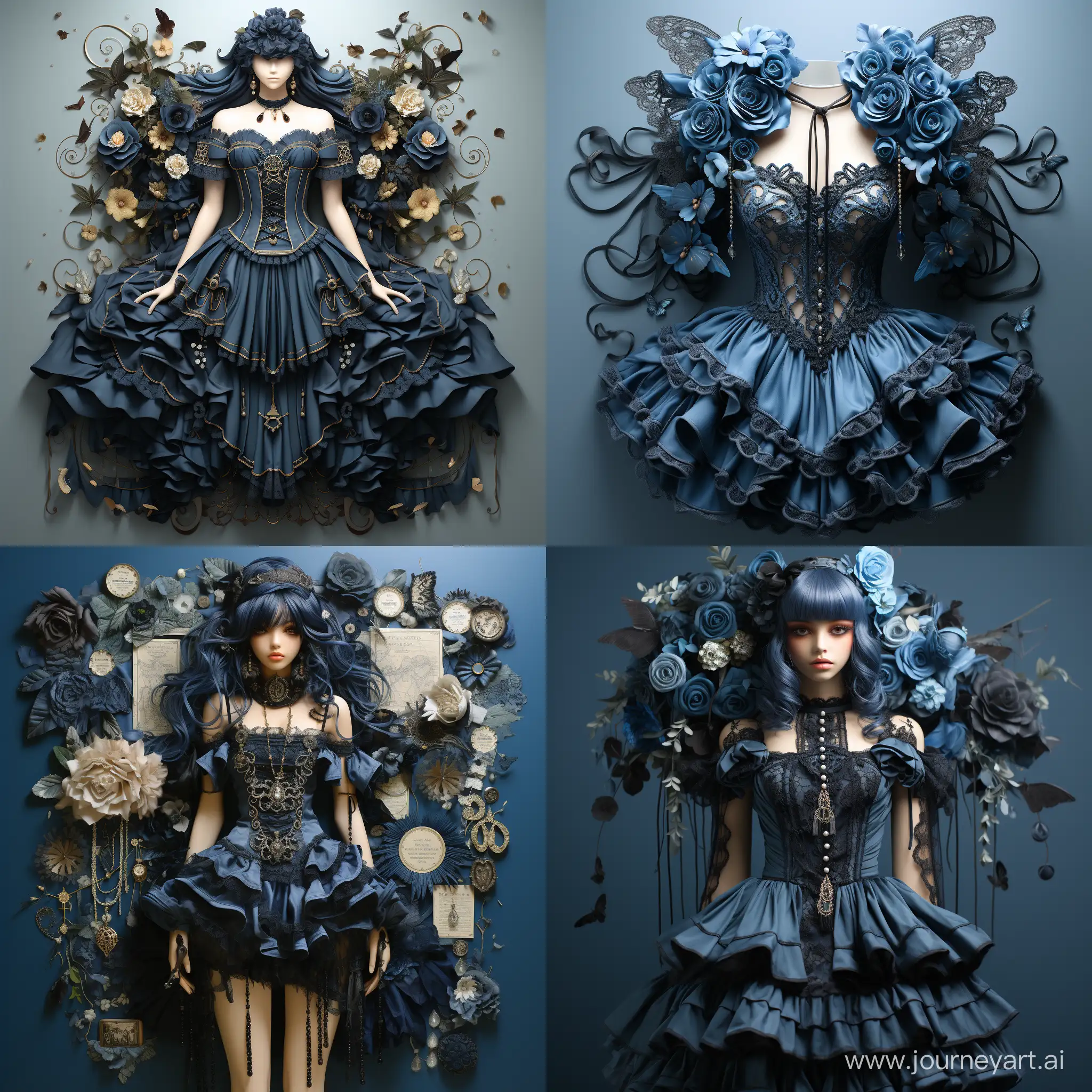 Ultra-Realistic-Gothic-Fashion-Reference-Sheet-in-Stunning-Blue