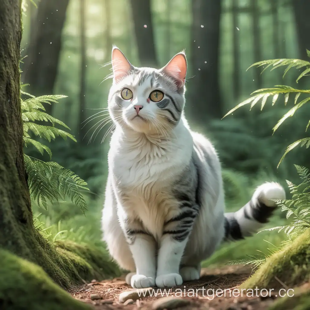 



a cat in the forest