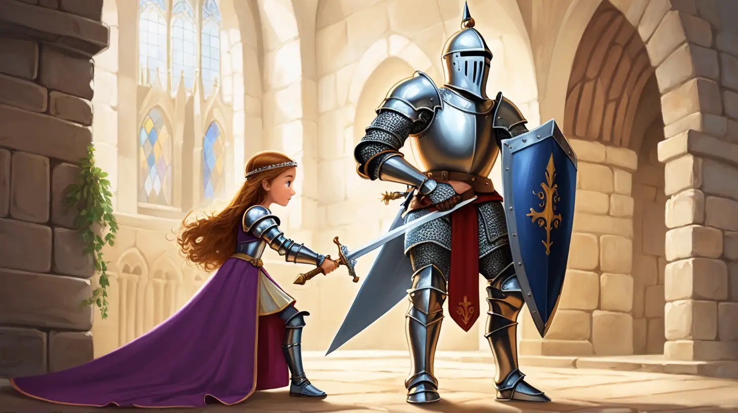 Princess Knight Training Storybook Warrior Training for Children