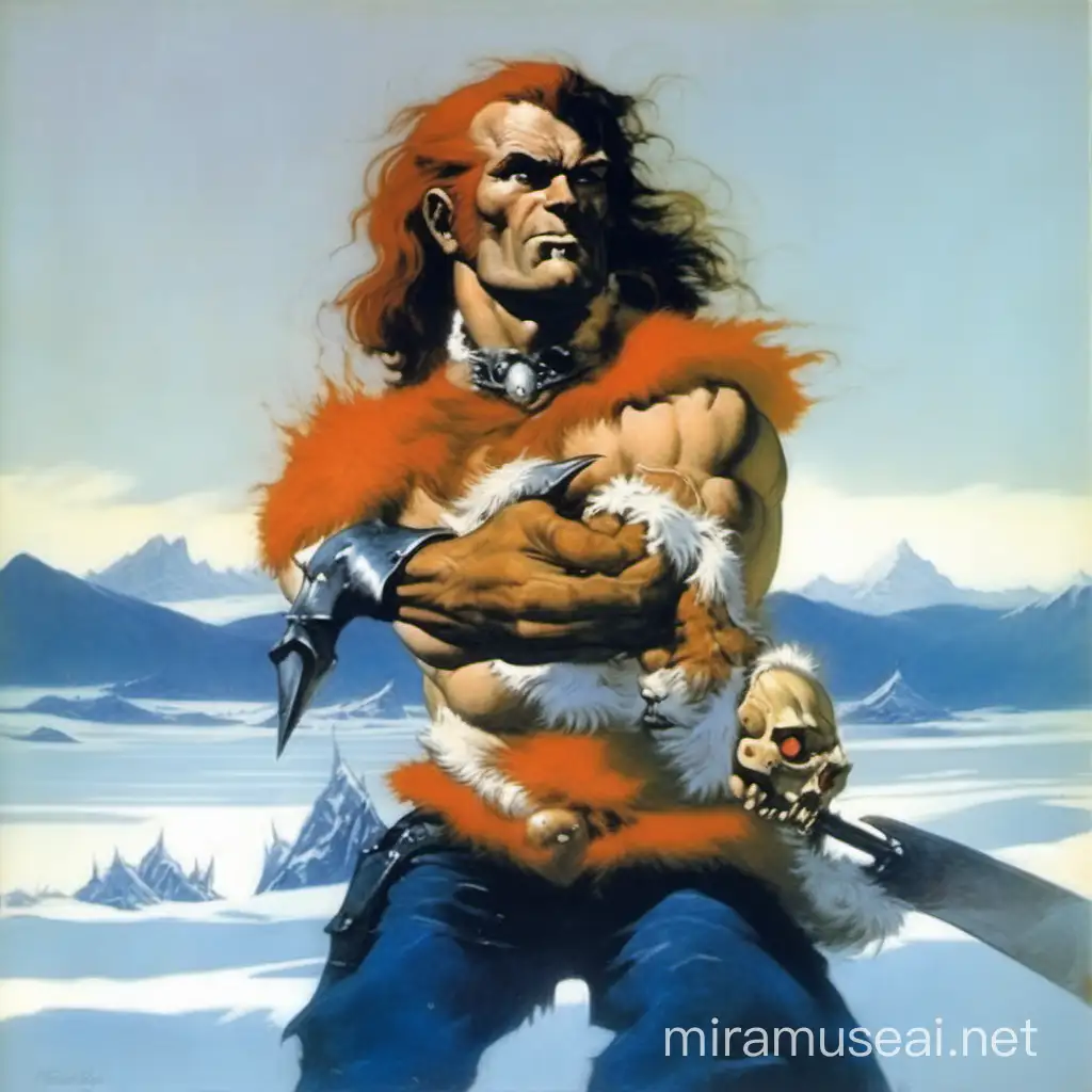 Fire and ice, frank frazetta art